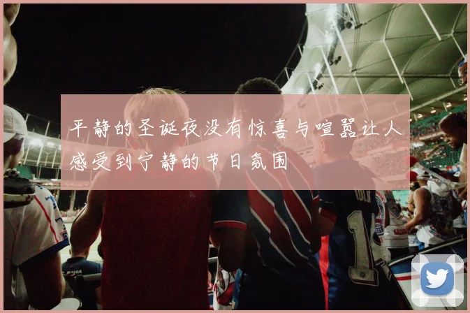 平静的圣诞夜没有惊喜与喧嚣让人感受到宁静的节日氛围